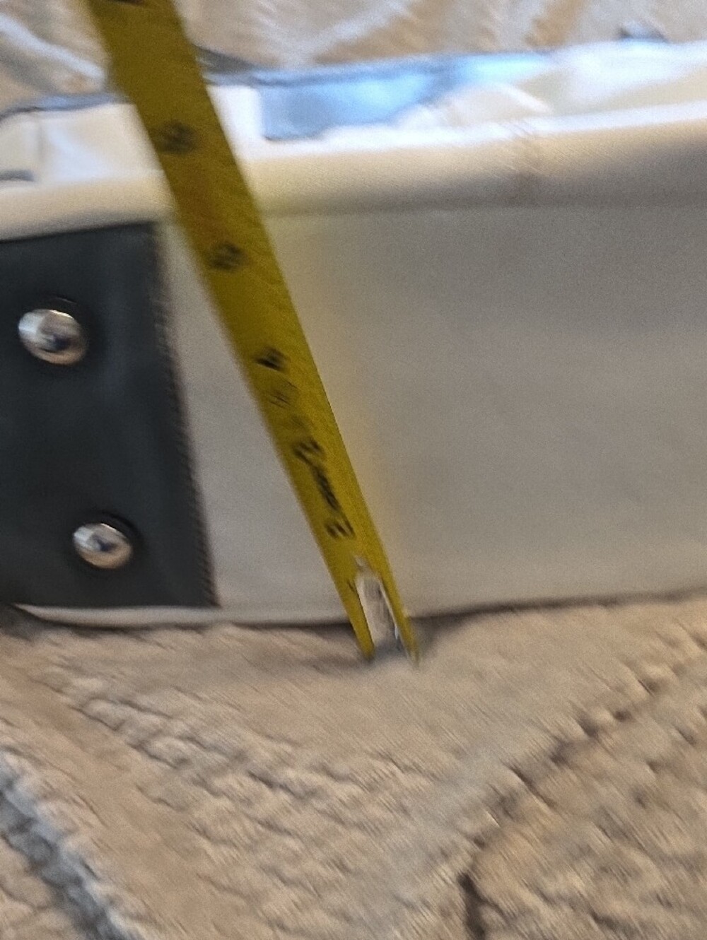 Coach Two-Tone Cream and Dark Gray Shoulder Tote - Picture 11 of 13